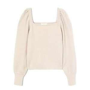 H&M Taupe Puff Sleeved Sweater